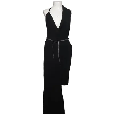 Robe portefeuille (Noir) de Maison Martin Margiela by H&M Polyester, Soie, Laine