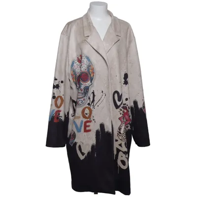 Jacket (Beige, Black, Multicolored) from New Collection Elastane, Polyester