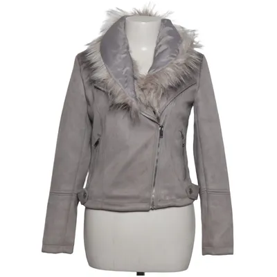 Shearling Jacke (Grau) von New Look Acryl, Elasthan, Polyester