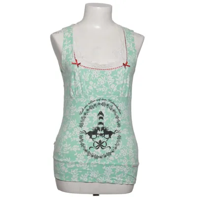 Tank­top (Grün, Weiß) von Blutsgeschwister Baumwolle, Elasthan