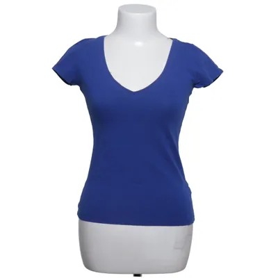 T-shirt (Bleu) de H&M Basic Coton, Élasthane