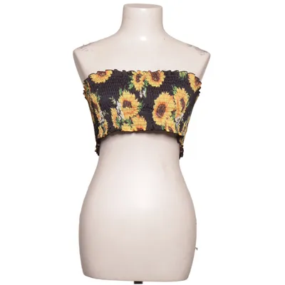 Top tube (Noir, Jaune, Multicolore) de Zaful Élasthane, Polyester