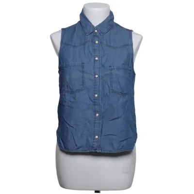 Top (Blauw) van Bershka Denim Collection Katoen