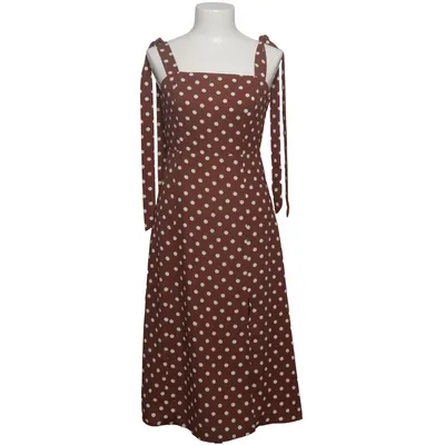 Klänning (Brun, Vit) från NLW Polyester