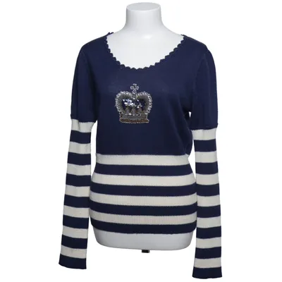 Sweater (Blå, Hvid) fra NG Akryl, Uld