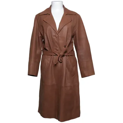 Läderkappa (Brun) Skinn, Polyester