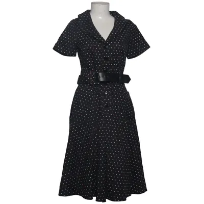 Klänning (Svart, Flerfärgad) från Collectif Vintage Bomull, Elastan