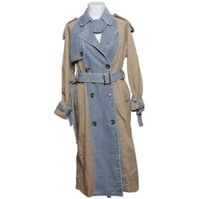 Trench-coat (Bleu, Beige) de Flammode Coton, Polyester