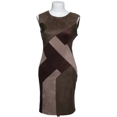 Klänning (Brun, Grön, Beige) från Izabel London Elastan, Polyester