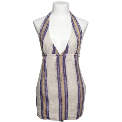 Halternecktopp (Blå, Beige, Flerfärgad) från Pull & Bear Akryl, Bomull, Polyester