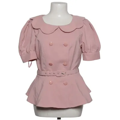 Peplumtopp (Rosa) från Lindy Bop Elastan, Polyester