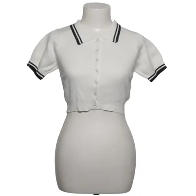 Polo shirt (White, Black) from Heather
