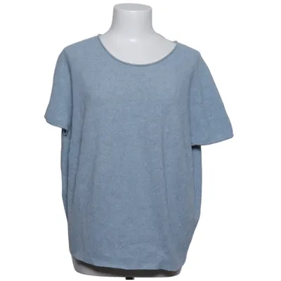 Pull-over (Bleu) de Anna Justper Acrylique, Coton