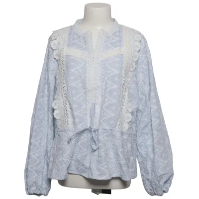 Bluse (Blau, Weiß) von Riva Baumwolle, Polyester