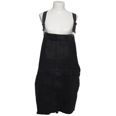 Hängselklänning (Grå, Svart) från ASOS Denim Bomull