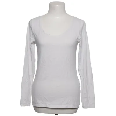 Lange mouwen shirt (Wit) van Zalando Essentials Katoen, Elastaan