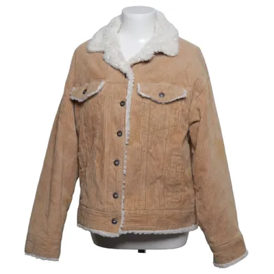 Gevoerde spijkerjas (Beige, Wit) van Soya Fashion Katoen, Elastaan, Polyester