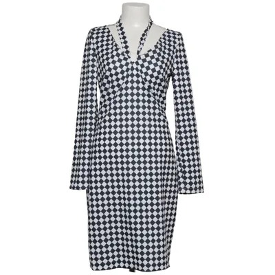 Dress (Black, White, Multicolored) from Naoko Polyester, Viscose