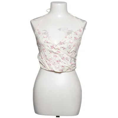 Halter neck top (White, Pink, Green) from Zara Elastane, Viscose