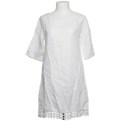 stella rosa linen dress Stella Rosa 100% Linen Dress Crochet Lace Trim Women Size XS Lagenlook  Italy