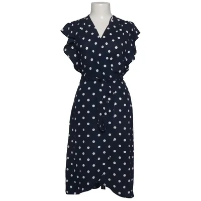 Wrap dress (Blue, White) from Monteau Polyester