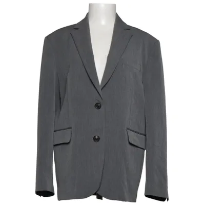 Blazer (Gray) from Djerf Avenue Elastane, Recycled polyester, Viscose
