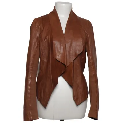 Läderjacka (Brun) från Transmission Skinn, Polyester