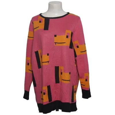 Sweater (Pink, Gul, Sort) fra Lazy Oaf Akryl