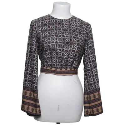Slå-om bluse (Blå, Brun, Hvid) fra Forever 21