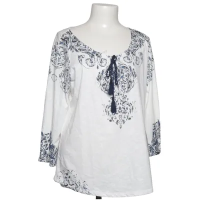 Bluse (Weiß, Blau) von Rick Cardona