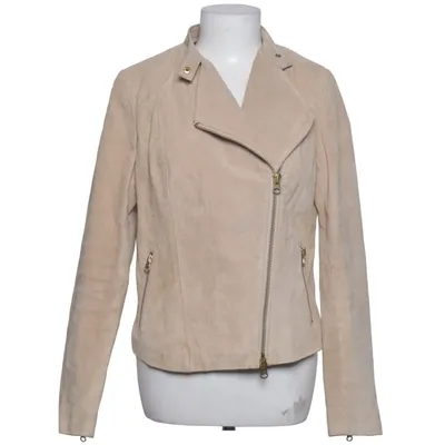 Bikerjacka (Beige) från Ibana Skinn, Polyester