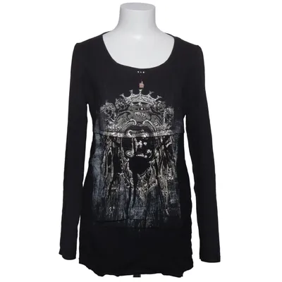 Langarmshirt (Schwarz) von Valle o Valle Baumwolle, Elasthan, Viskose