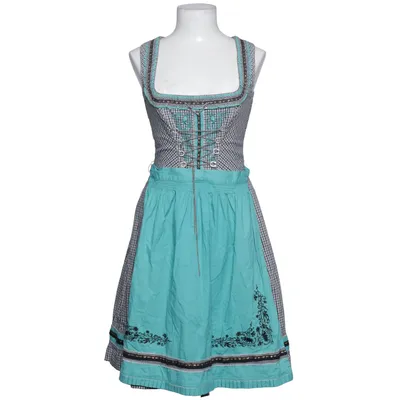 Dirndl (Turquoise, White, Black) from Spieth & Wensky Acetate, Cotton, Elastane, Polyester