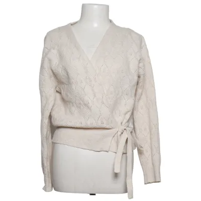 Slå om-cardigan (Hvid) fra Jubylee Akryl, Elastan, Polyester