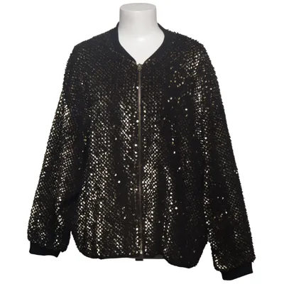 Bomberjacke (Schwarz, Gold) von Zara Basic Outerwear