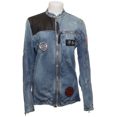 Veste en jean (Bleu, Noir, Multicolore) de Be Edgy Coton