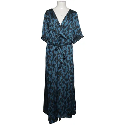 Wrap dress (Blue, Black) from Promiss Polyester, Viscose