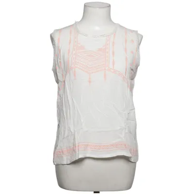 Top (Hvid, Orange) fra Crep Elastan, Viscose