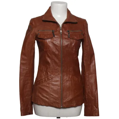 Veste en cuir (Marron) de The Cool Elephant Cuir, Polyester