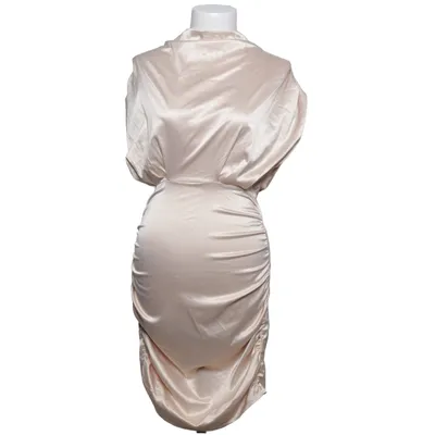 Dress (Beige) from Glamaker Elastane, Polyester