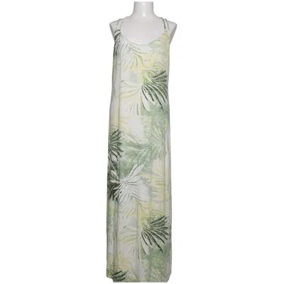 Jurk (Wit, Groen, Geel) van Yesta Elastaan, Viscose