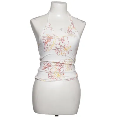 Halter neck top (White, Multicolored) from Xanaka