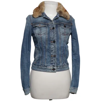 Lined denim jacket (Classic Denim Jacket With Fur) from Sansibar Cotton, Elastane