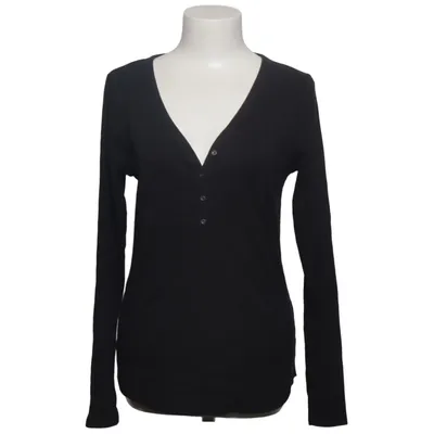 Henley Shirt (Schwarz) von Abercrombie & Fitch Baumwolle, Elasthan