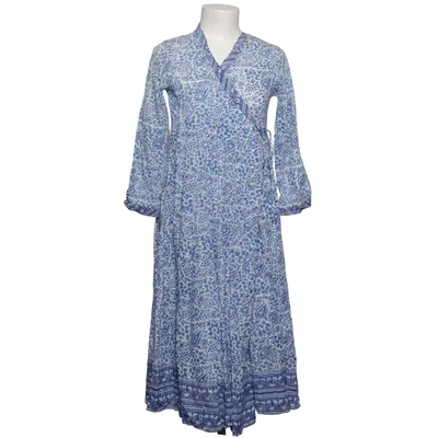 Wrap dress (Blue, White) from Dori Cotton