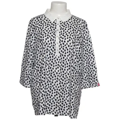 Blouse (White, Black) from Gina Laura Cotton, Elastane