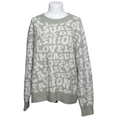 Sweater (Green, White) from Gina Acrylic, Elastane, Polyester, Wool