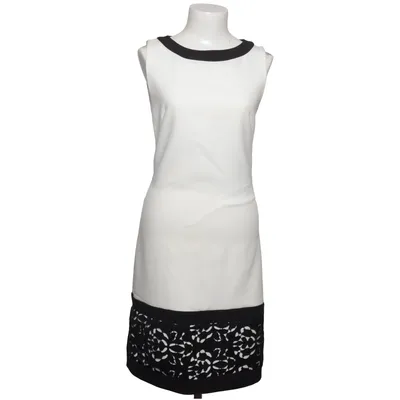 Dress (White, Black) from Sandro Ferrone Elastane, Polyester