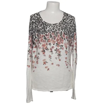 Sweater (White, Multicolored) from Mandarin Acrylic, Polyester
