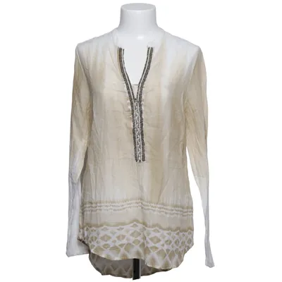 Blus (Vit, Beige) från Malvin Bomull